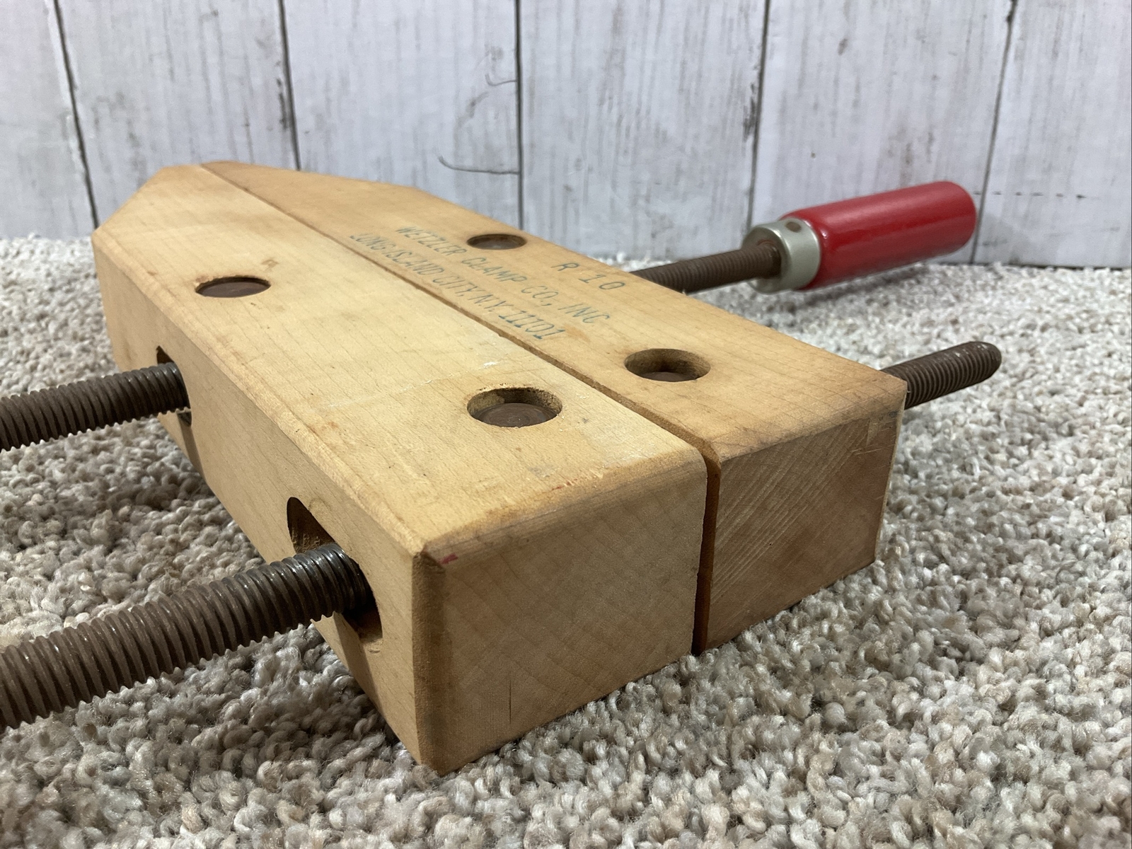 Vintage Wetzler Wood Clamp R10 Long Island City N.Y. 11101