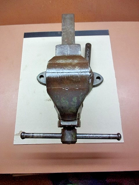 Vintage Charles Parker Company No. 973 1/2 HD Swivel Bench Vise 3 1/2″ Jaws USA