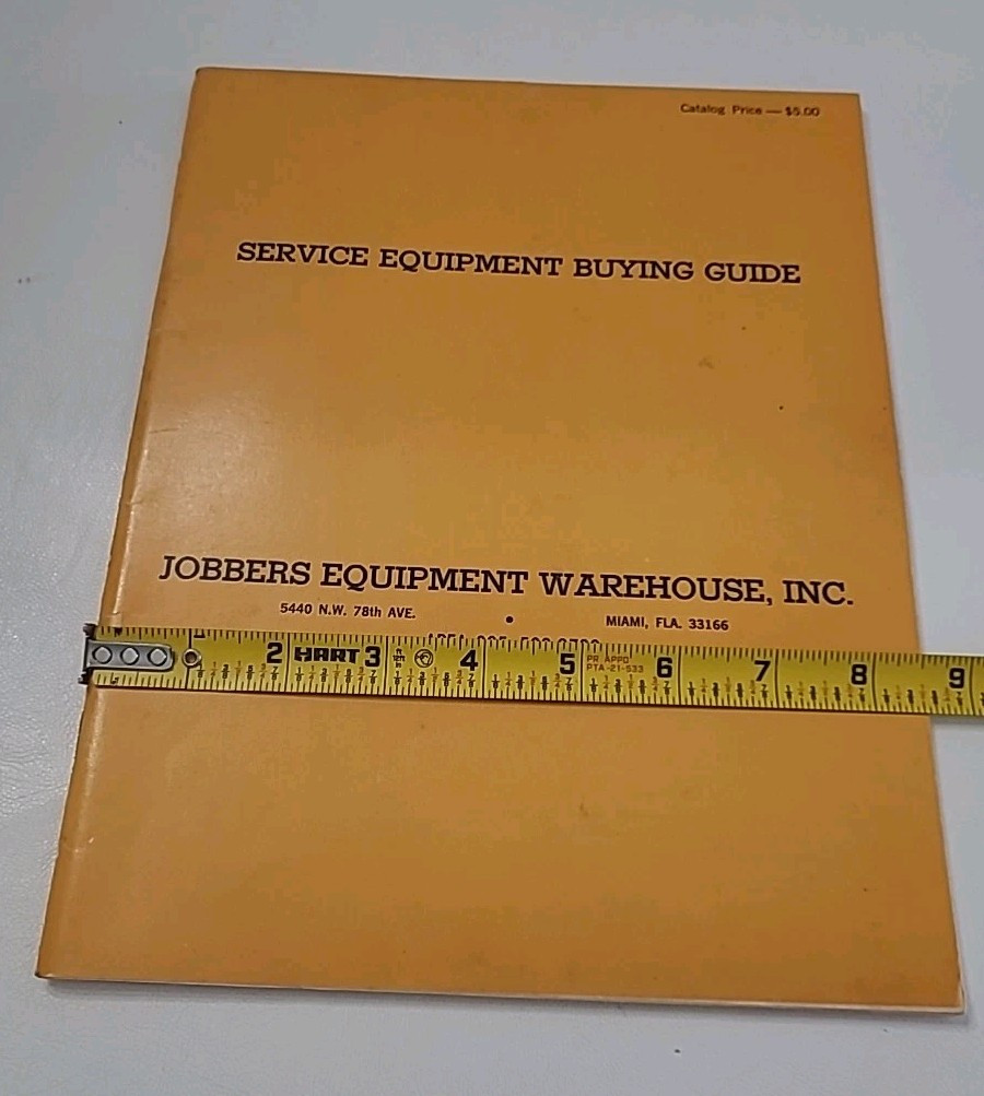 Jobbers Equipment Warehouse Automotive & Industrial Booklet Vintage Tool Book ⬇️