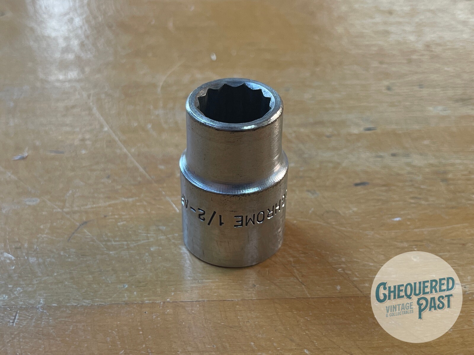Vintage SIDCHROME 1/2″dr 1/2″ AF 12pt Socket Made in Australia 356-0