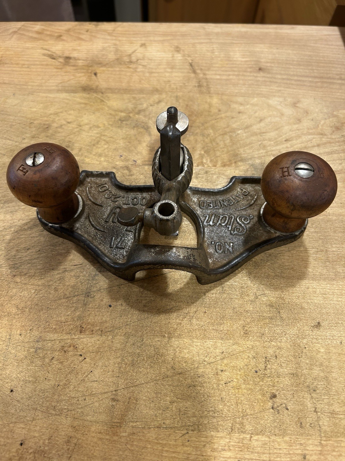 Antique Stanley No. 71 Router Plane 1901 Patented