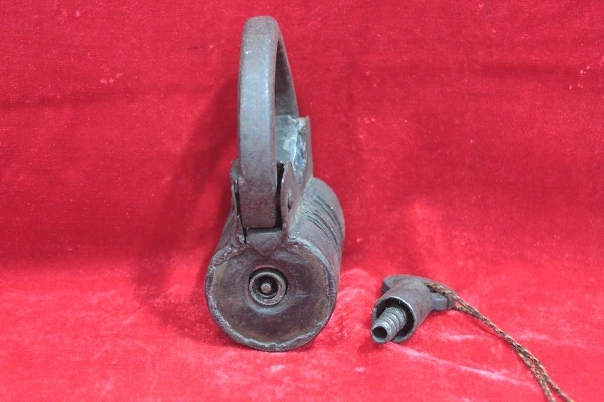 Iron Lock and Key Antique Vintage Old Rare Home Decor Collectible