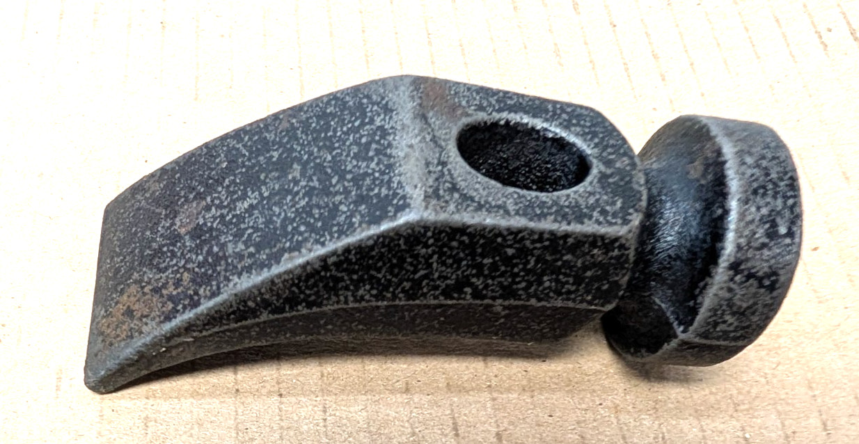 Vintage Cobblers Hammer Head 12 oz Curved Flat Peen, Lightly Domed Head