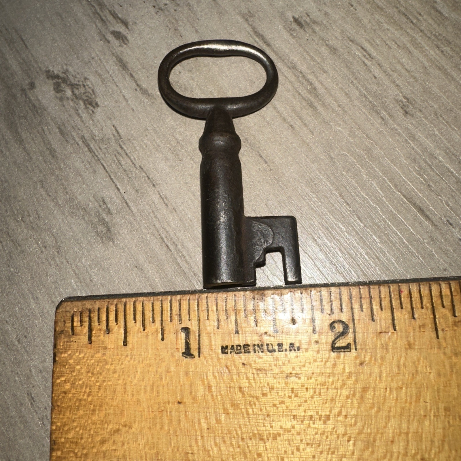 Antique Hollow Barrel Skeleton Key Unique Tip Design Legit Antique Key #4