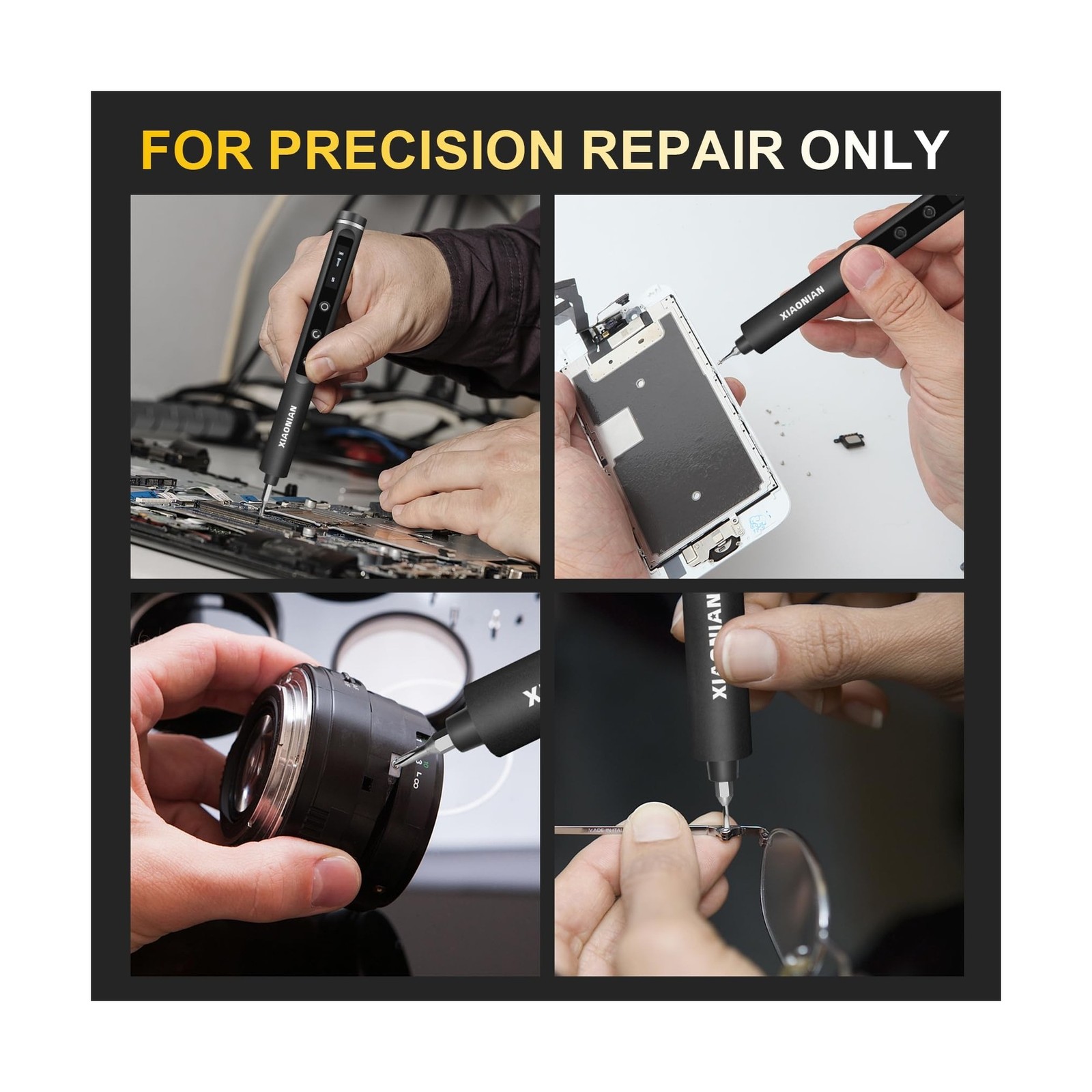 3.7V Precision Electric Screwdriver Set,76 IN 1 Magnetic Storage Mini Electri…