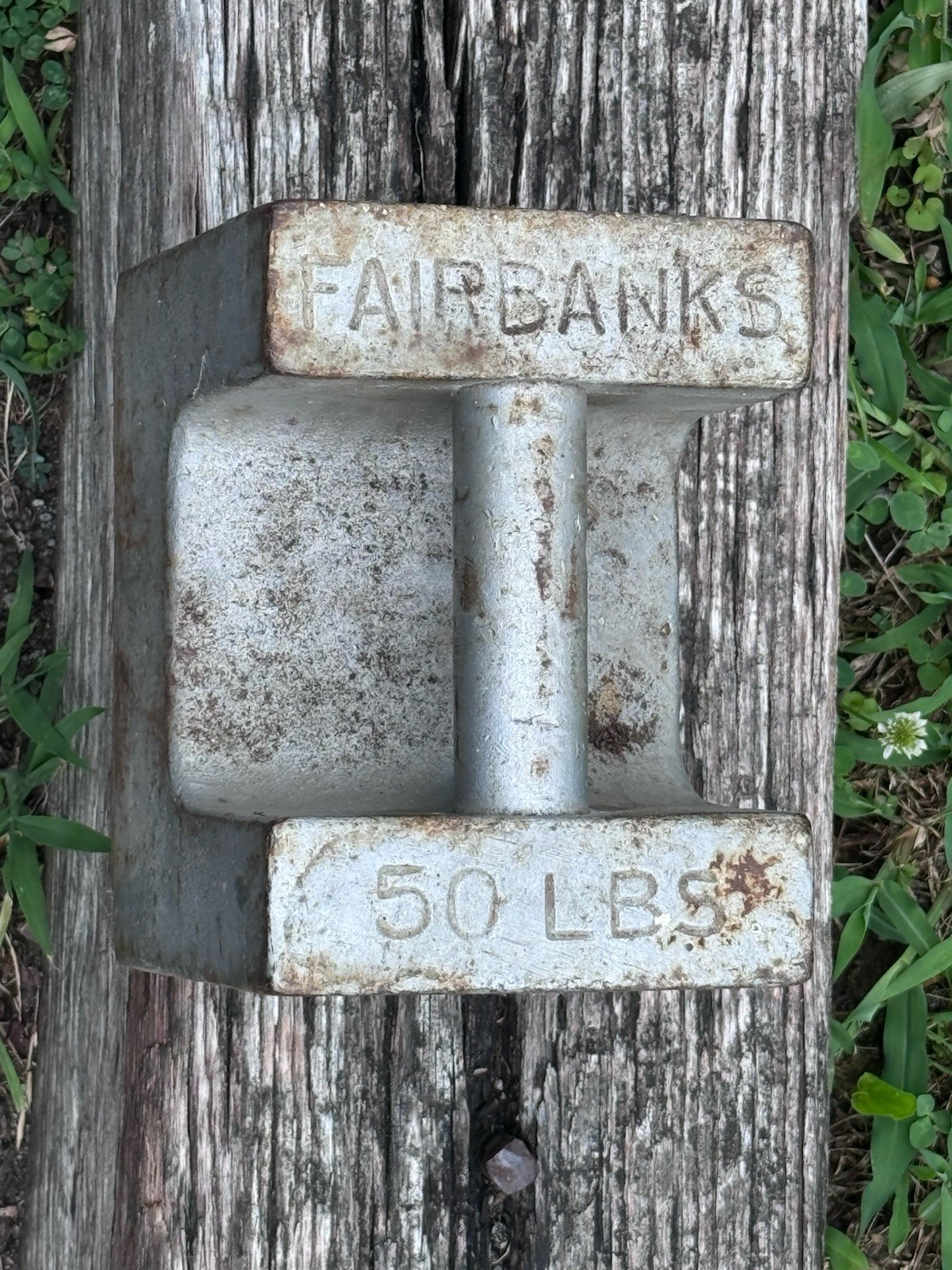 Antique – Fairbanks-Morse 50lb Scale Calibration Weight 7 1/2″ × 6 1/4″× 5 1/2″