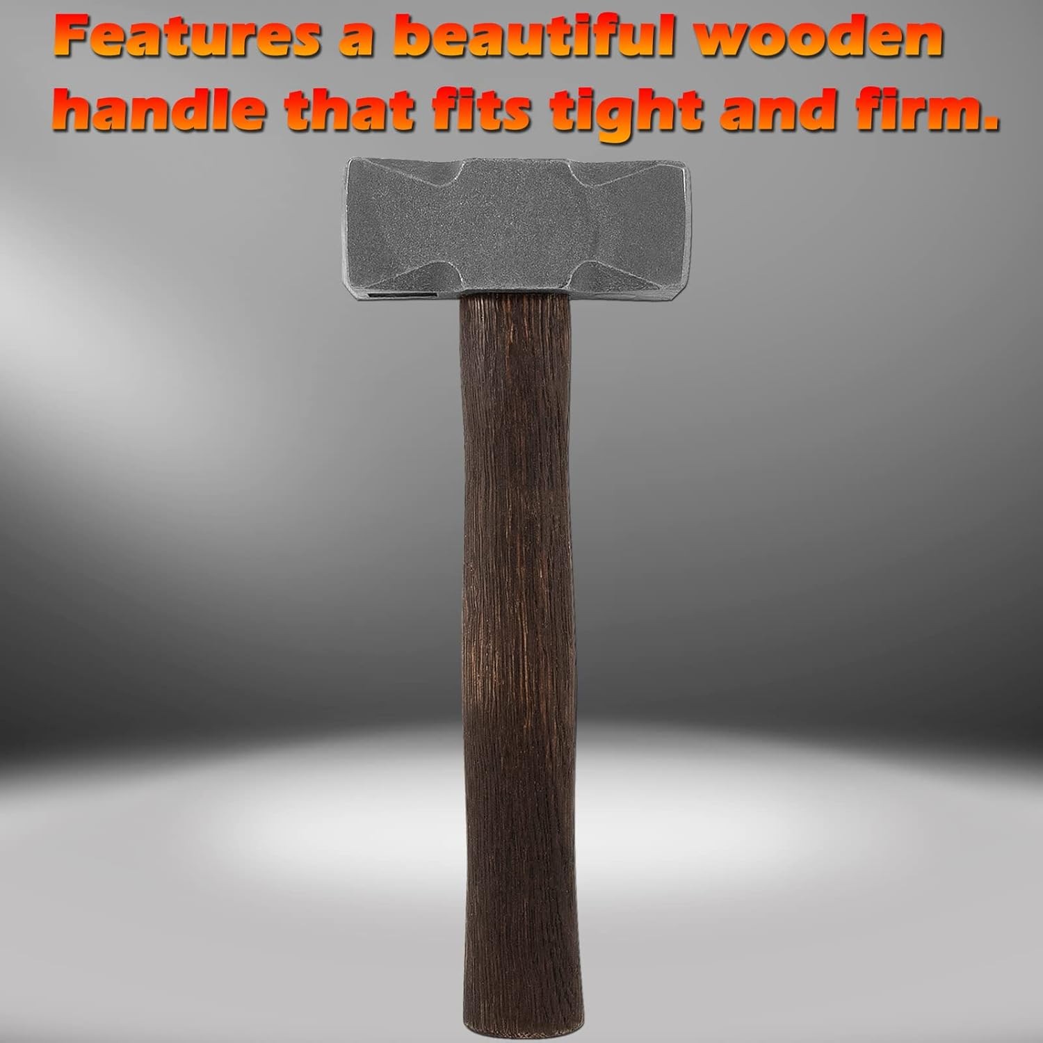2.2LB Forging Square Hammer w/ Double Faces Fit for Farrier Bladesmithing Knife