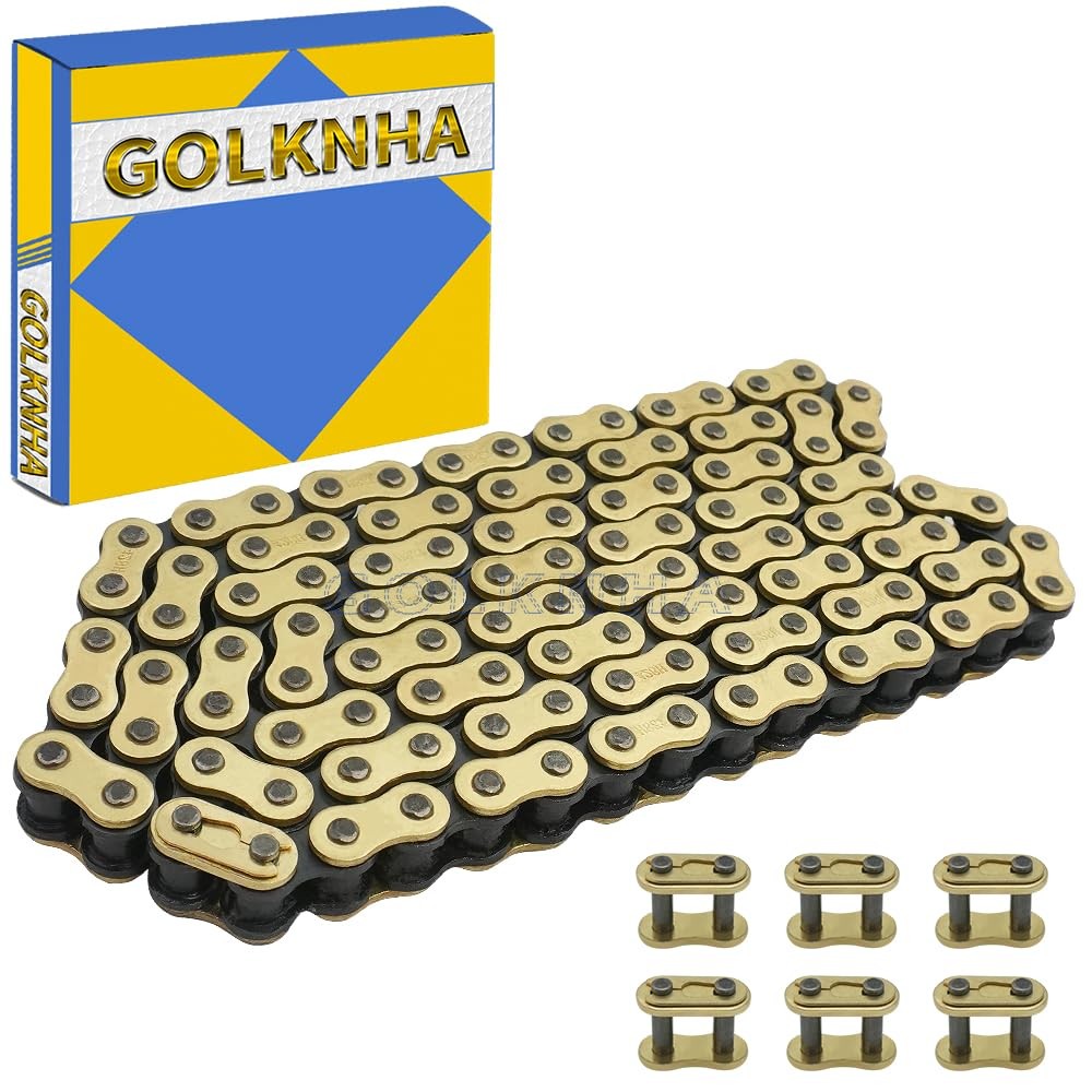 GOLKNHA 428H Drive Chain 132 Link with 6pcs Connecting Master 132