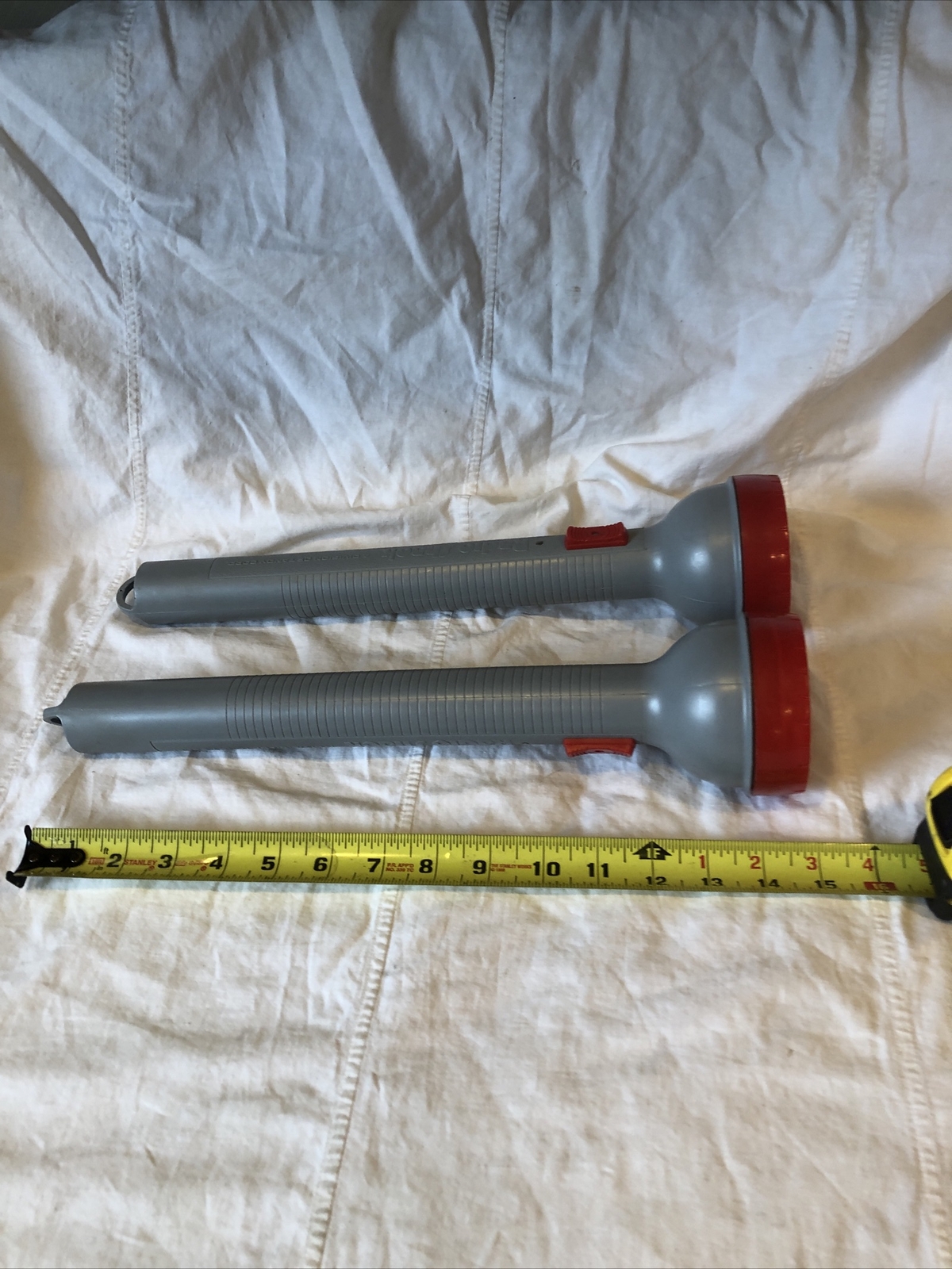 Lot Of 2 Vintage Radio Shack Flashlight 5 D Cell Size One for parts or repair
