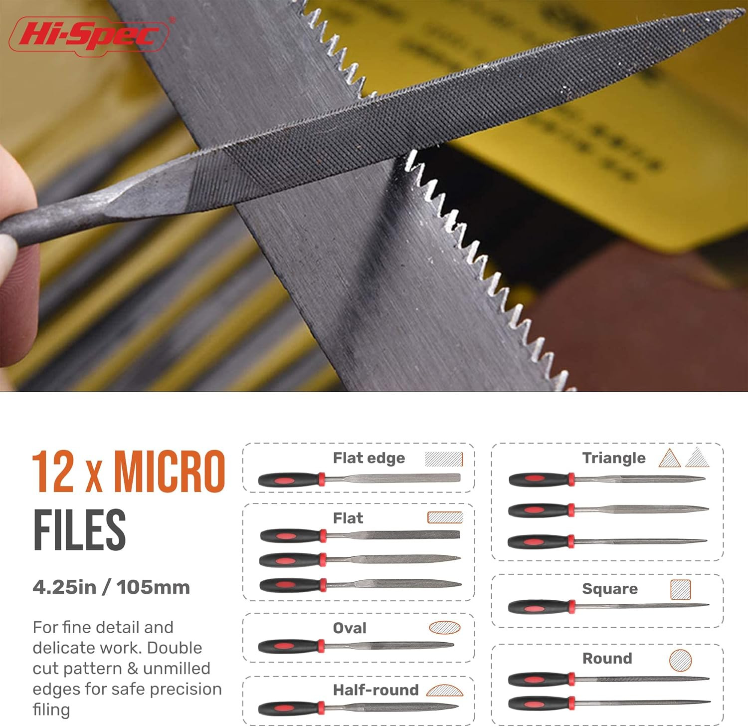 17 Piece Metal Hand & Needle File Tool Kit Set. Large & Small Mini T12 Carbon St