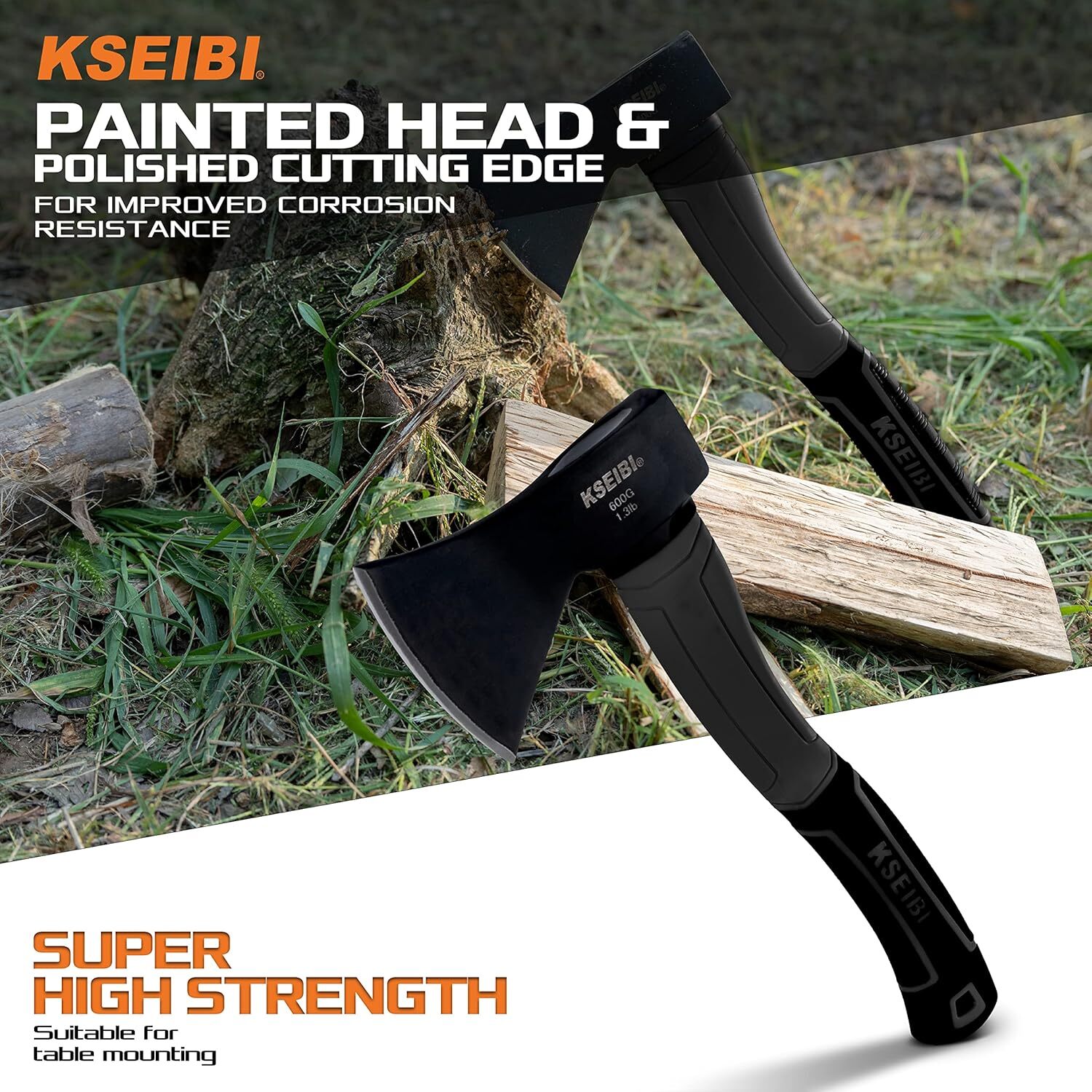 Wood Axe, 274151 Small Outdoor Camp Hatchet 14 Inch for Splitting and Kindling W