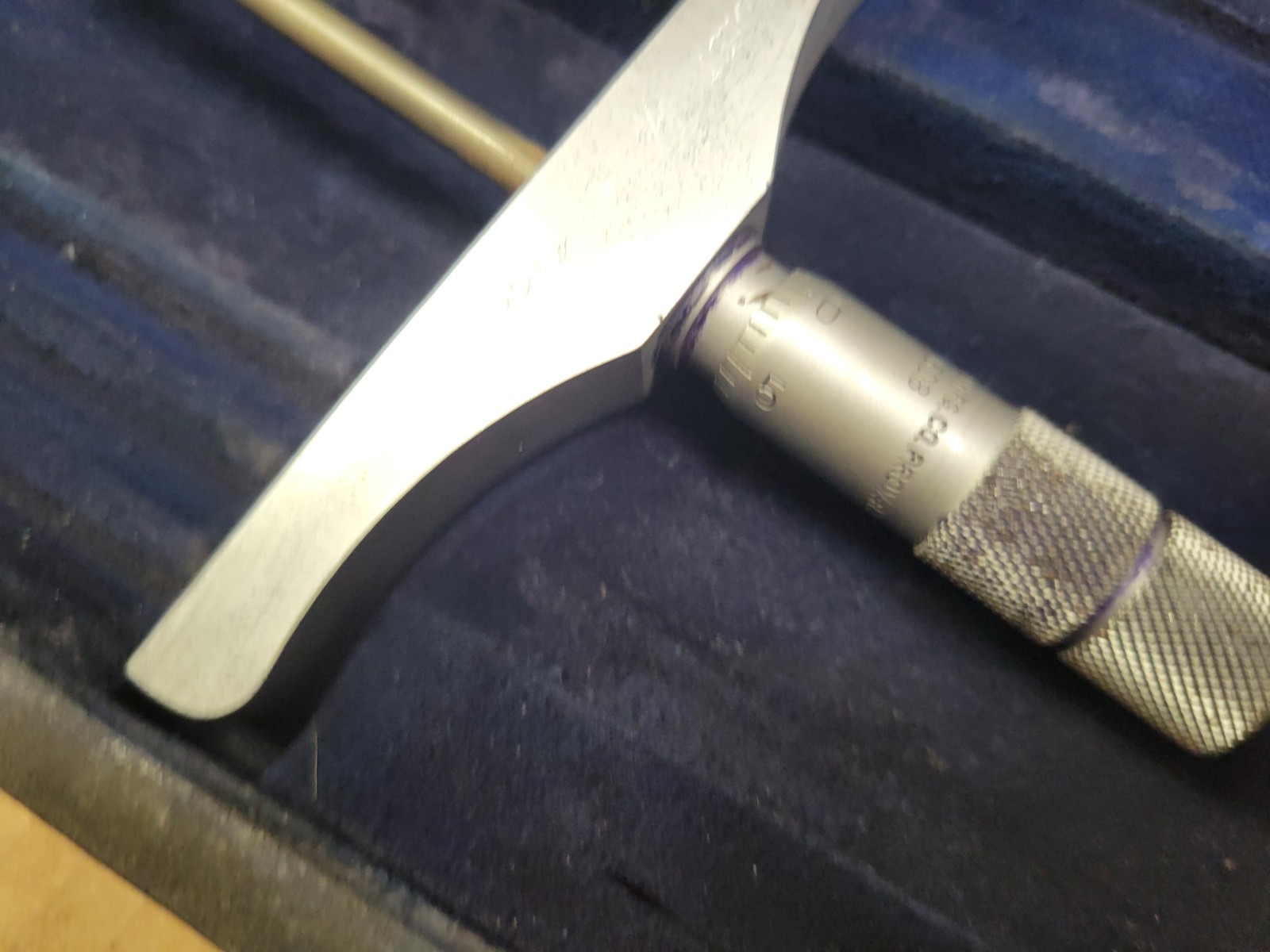 Brown Sharpe 608 Chrome Finish Micrometer Depth Gage