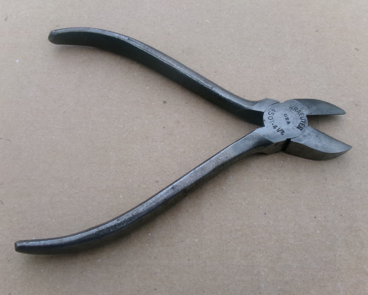 Vintage Kraeuter 4501-4 1/2 Wire Cutters Diagonal Cutters USA