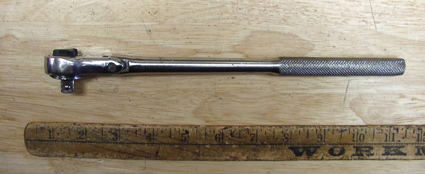 Vntg Champion Plug-Master CT405 Flex Head Ratchet,3/8″ X 11″,& BONUS Ratchet