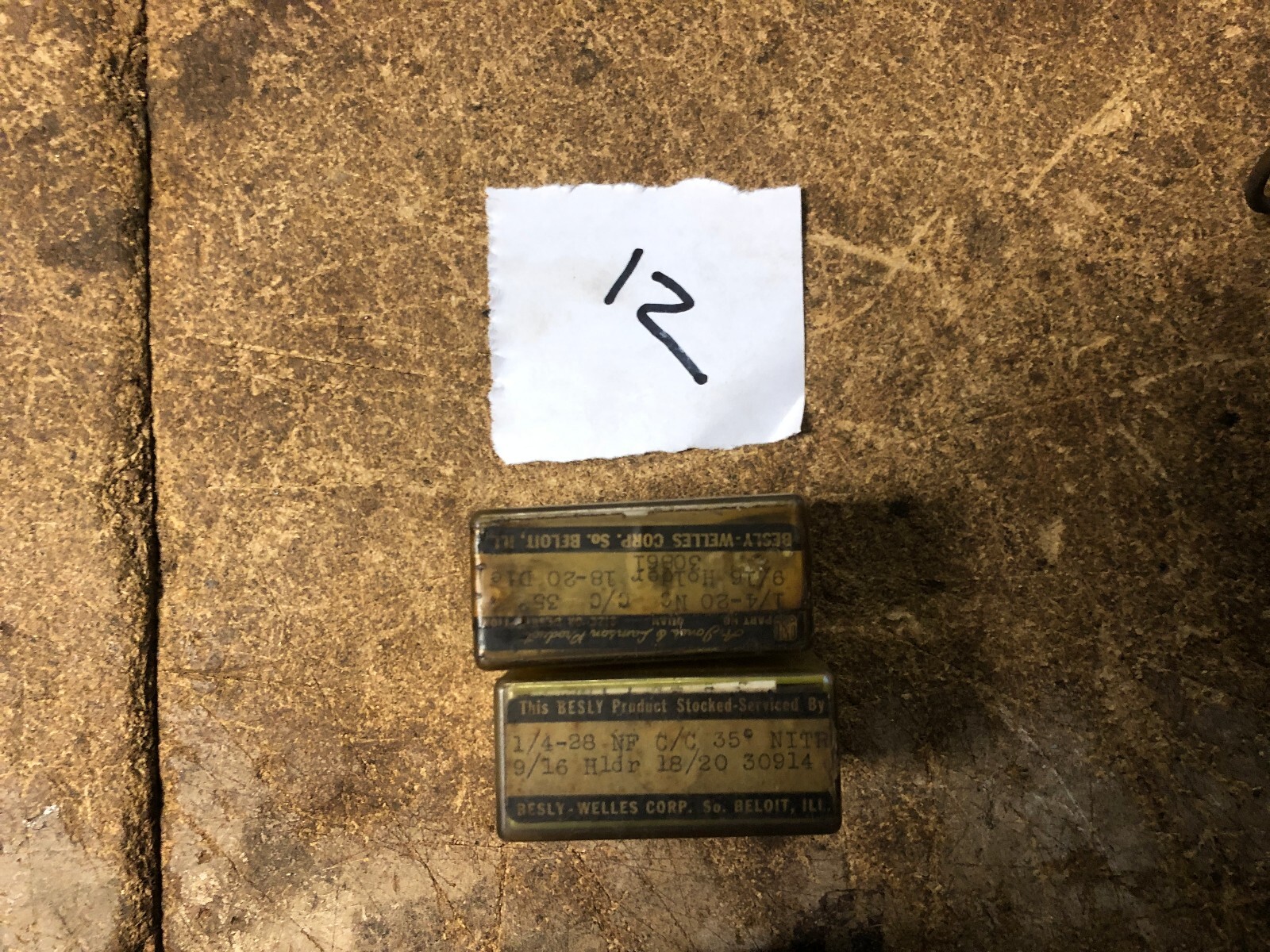 MACHINIST TOOLS LATHE MILL Machinist Lot of Besly Die Head Chasers Lot 12 ChaBx
