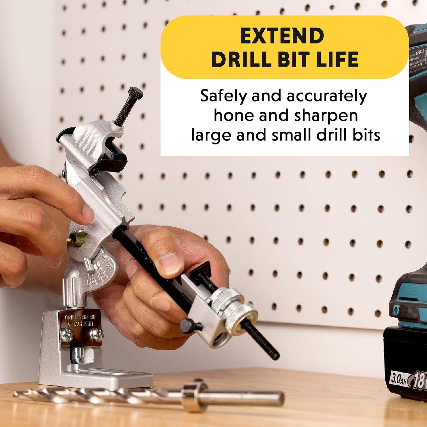 General Tools Drill Grinding Attachment #825 – Drill Accessories – for Use with