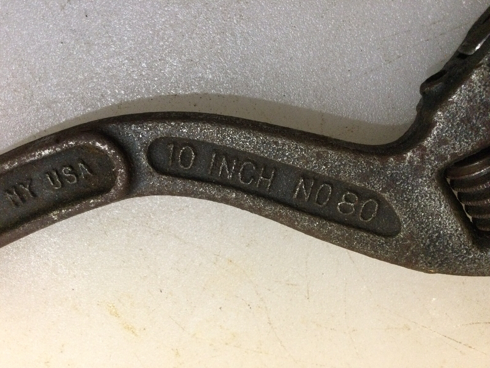 Vintage Westoott No 80 adjustable wrench By Keystone MFG made In New York Used