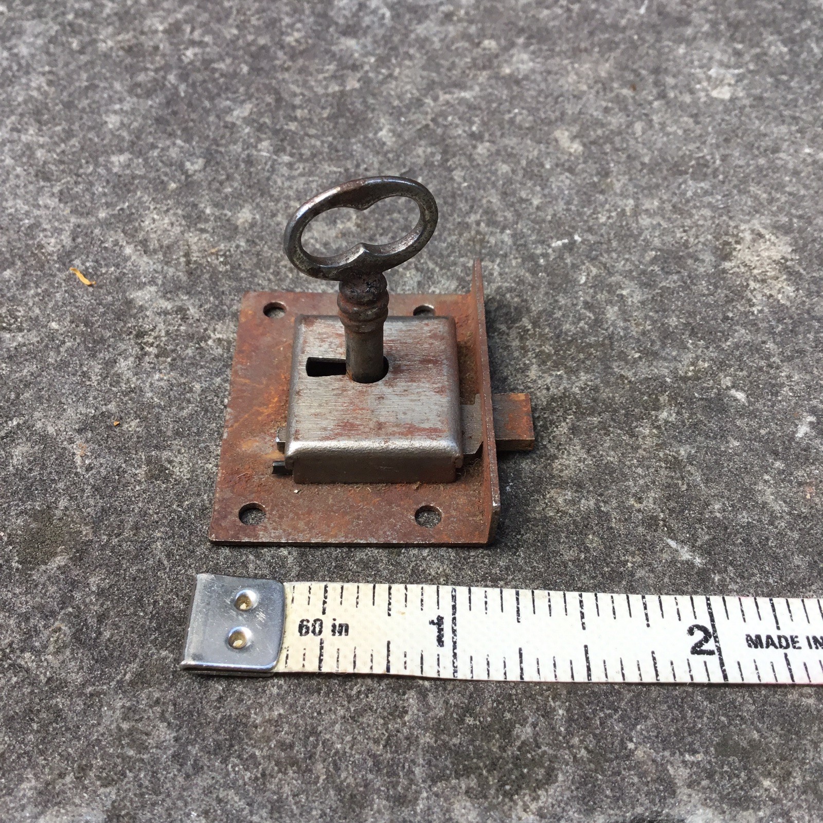 Vintage 3 Cabinet Locks with Skeleton ￼Keys