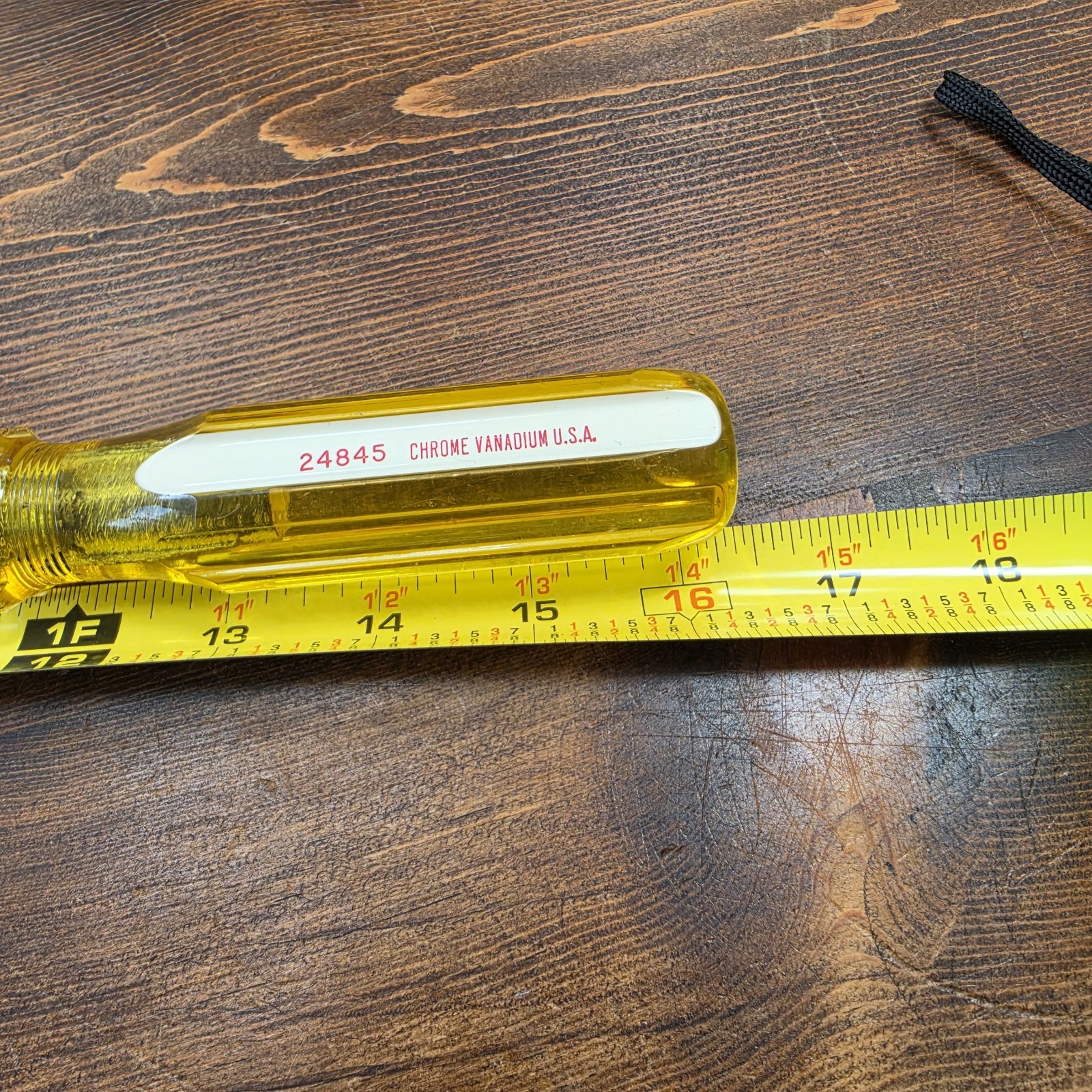 ACE Hardware Slotted Flat Head Screwdriver VTG 16″ Chrome Vanadium 24845 USA