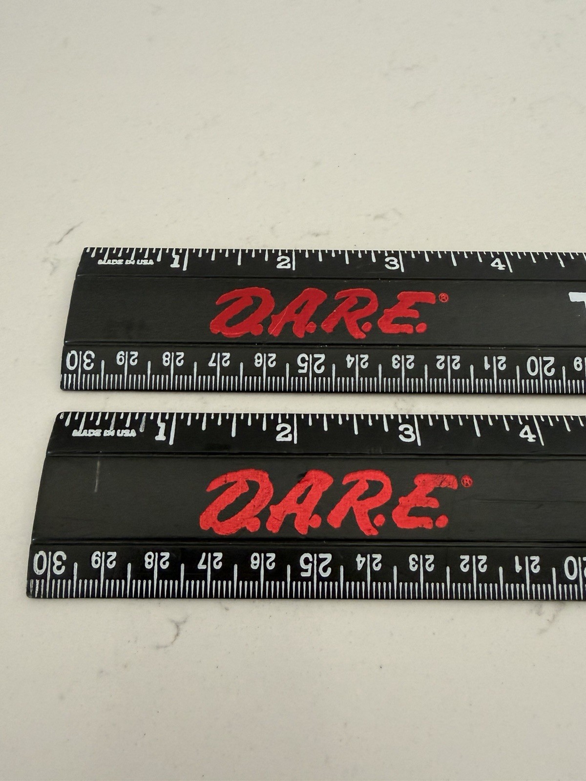 Vintage Dare Rulers -to Keep Kids Off Drugs – Set Of 2