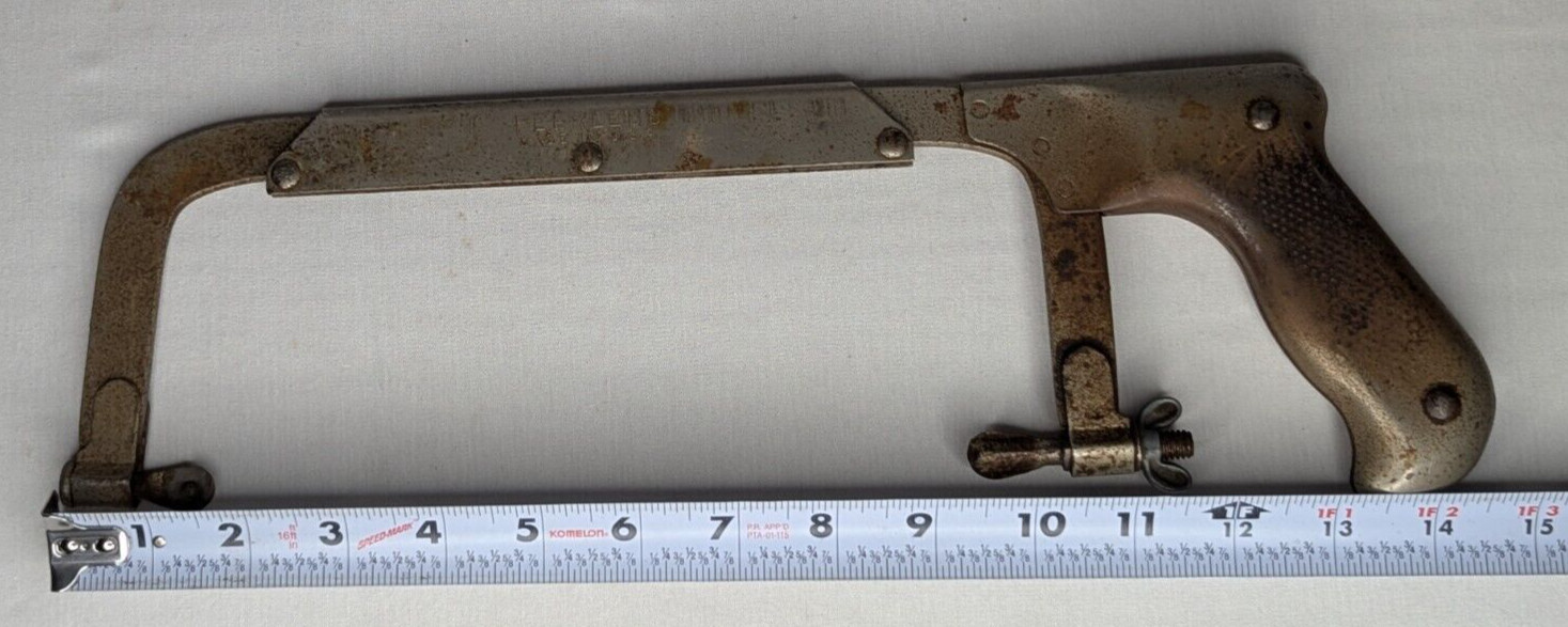Vintage Peerless Adjustable Hack Saw Made In USA