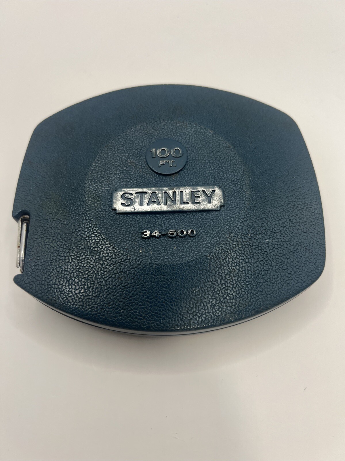 Vintage STANLEY 100 ft Steel Measuring Tape # 34-500 Made in USA