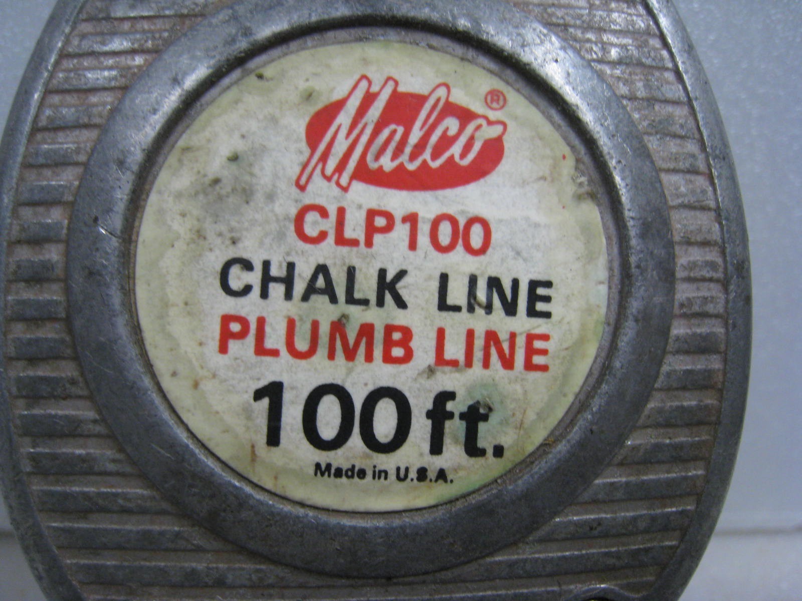 MSLCO CLP-100 CHALK LINE PLUMB LINE 100 FT Made In USA BOB VTG