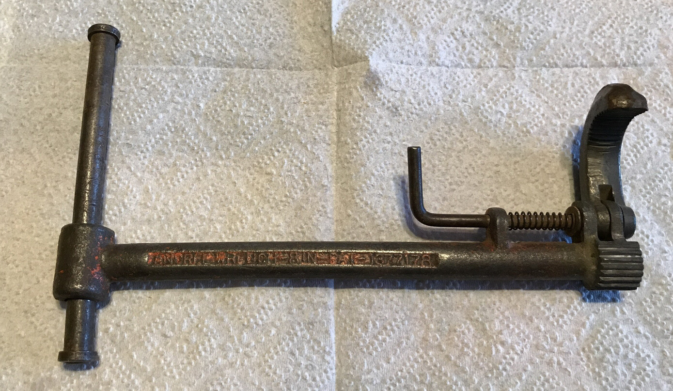 Vintage 8” Andree Reversable Basin Wrench Pat. 1377178 May 10, 1921