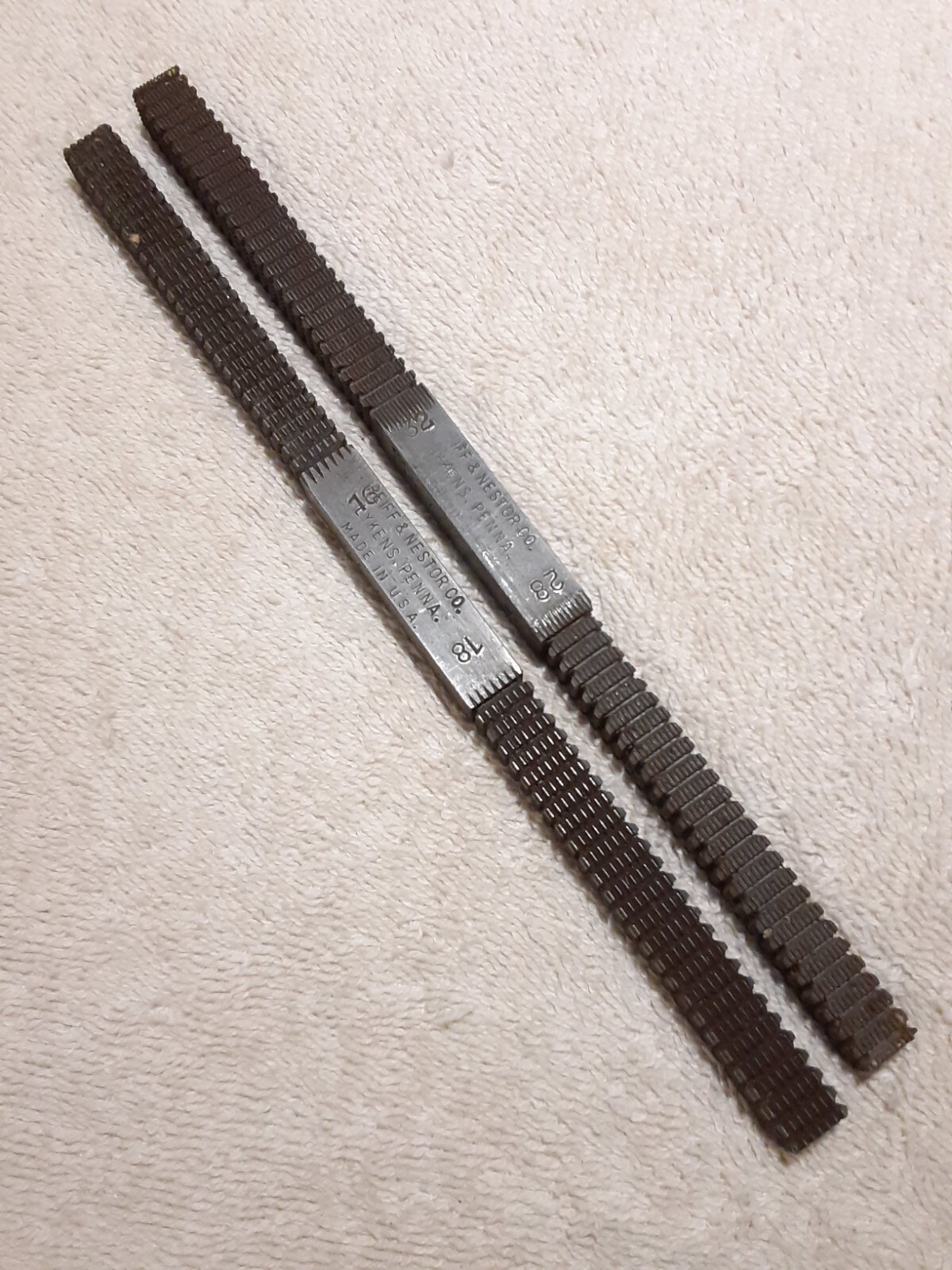 2 REIFF & NESTOR CO. THREAD FILES NU-TRIX No. 1 and 2