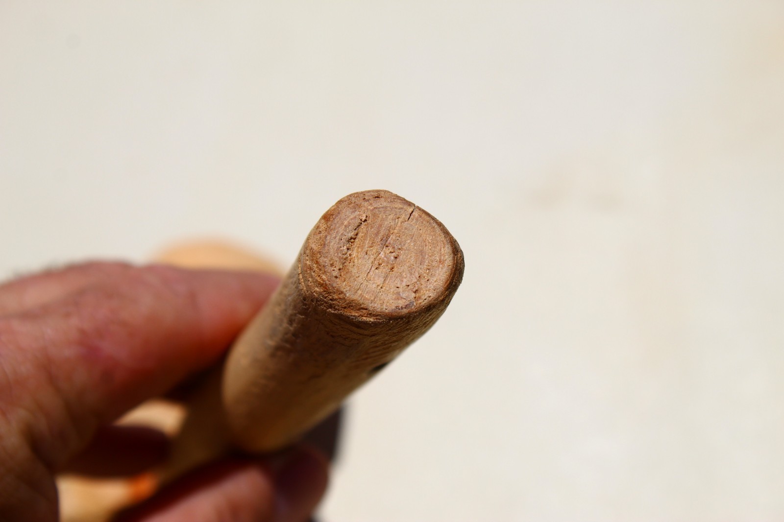 Hand made wood mallet