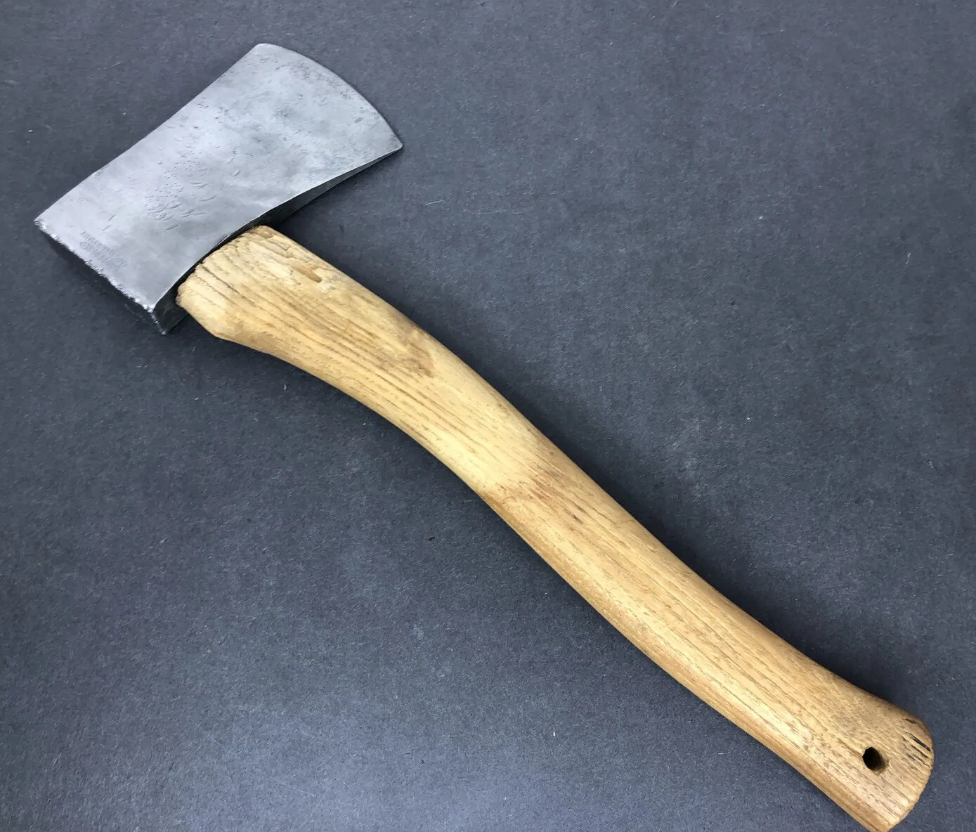 Vintage Waltham Hatchet Drop Forged Made in Germany Hickory Handle Camp Axe