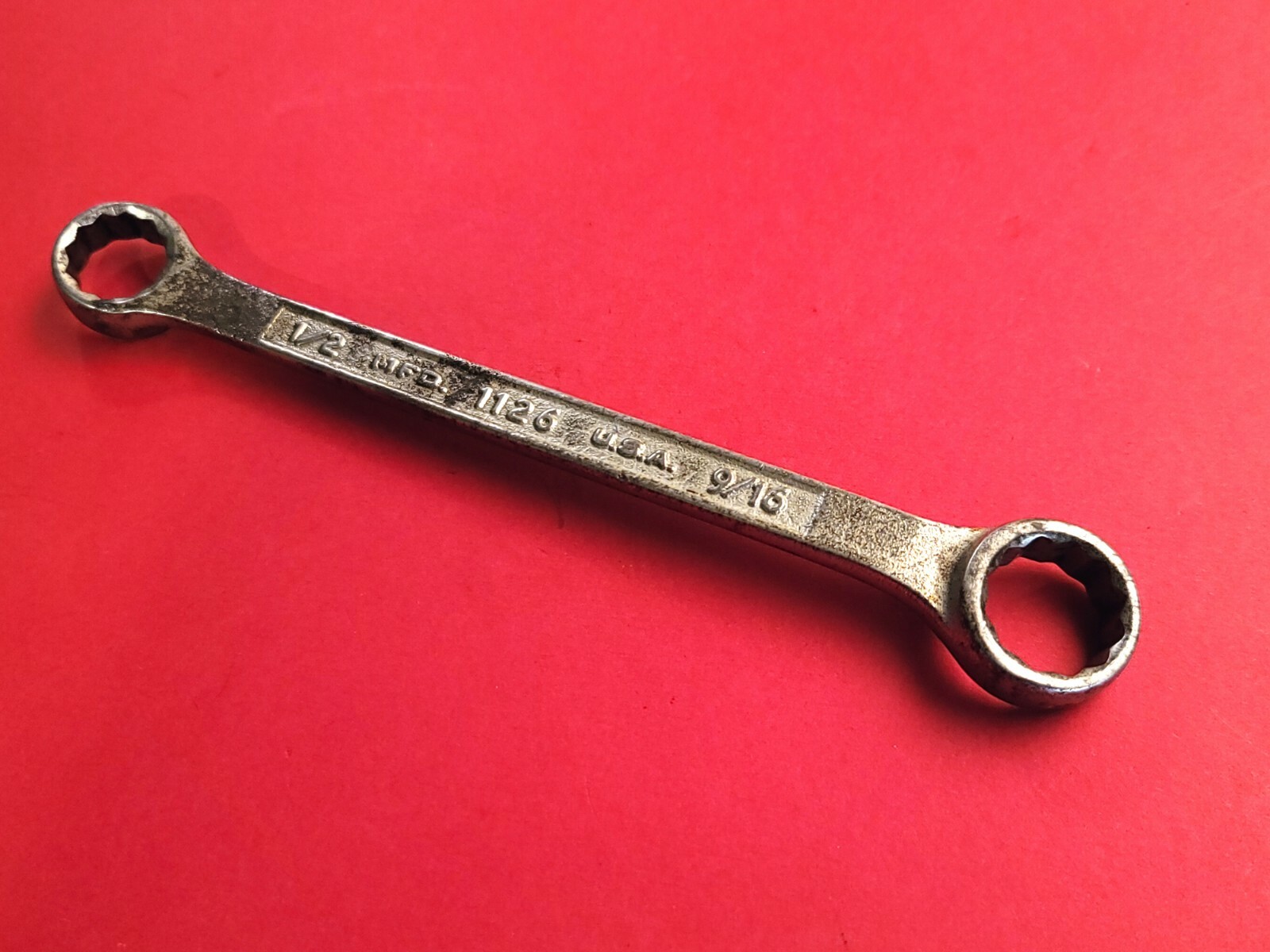 Vintage Plvmb Plomb Box-end Wrench No.1126 1/2″ x 9/16″ Made in USA 6.25″ Length