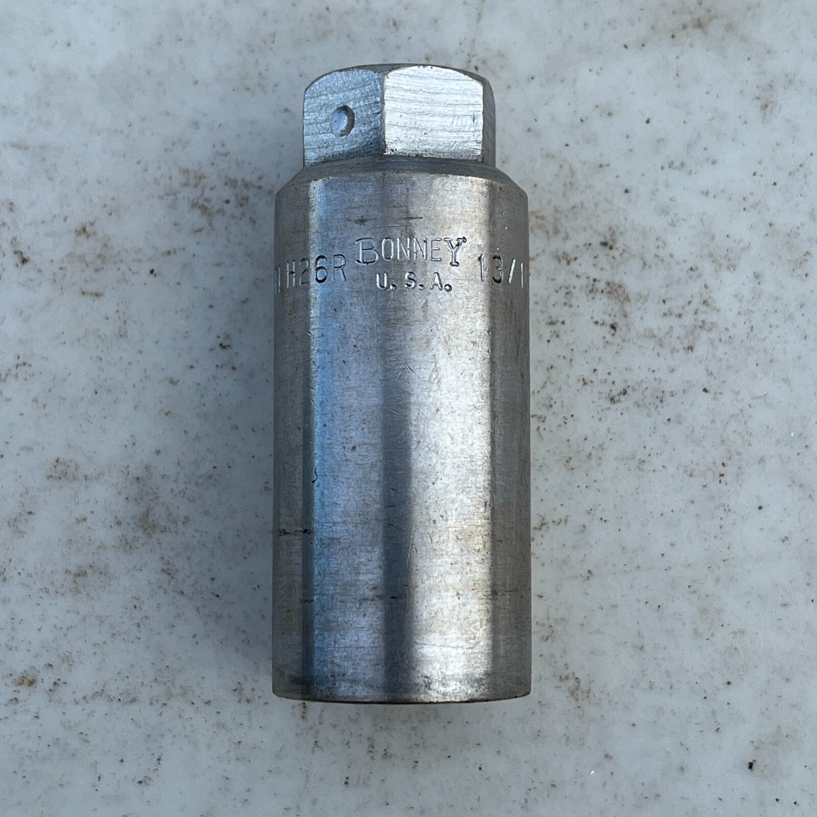 1960s Vtg 3/8″ Drive x 13/16″ Size BONNEY ** Spark Plug Socket TLH26R & 6 Pt USA