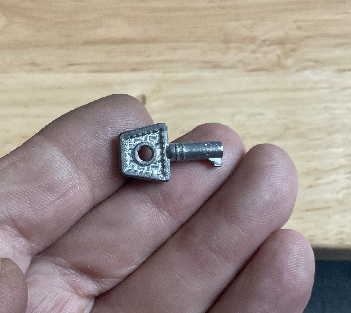 Vintage Hollow Barrel Key For Jewelry Box