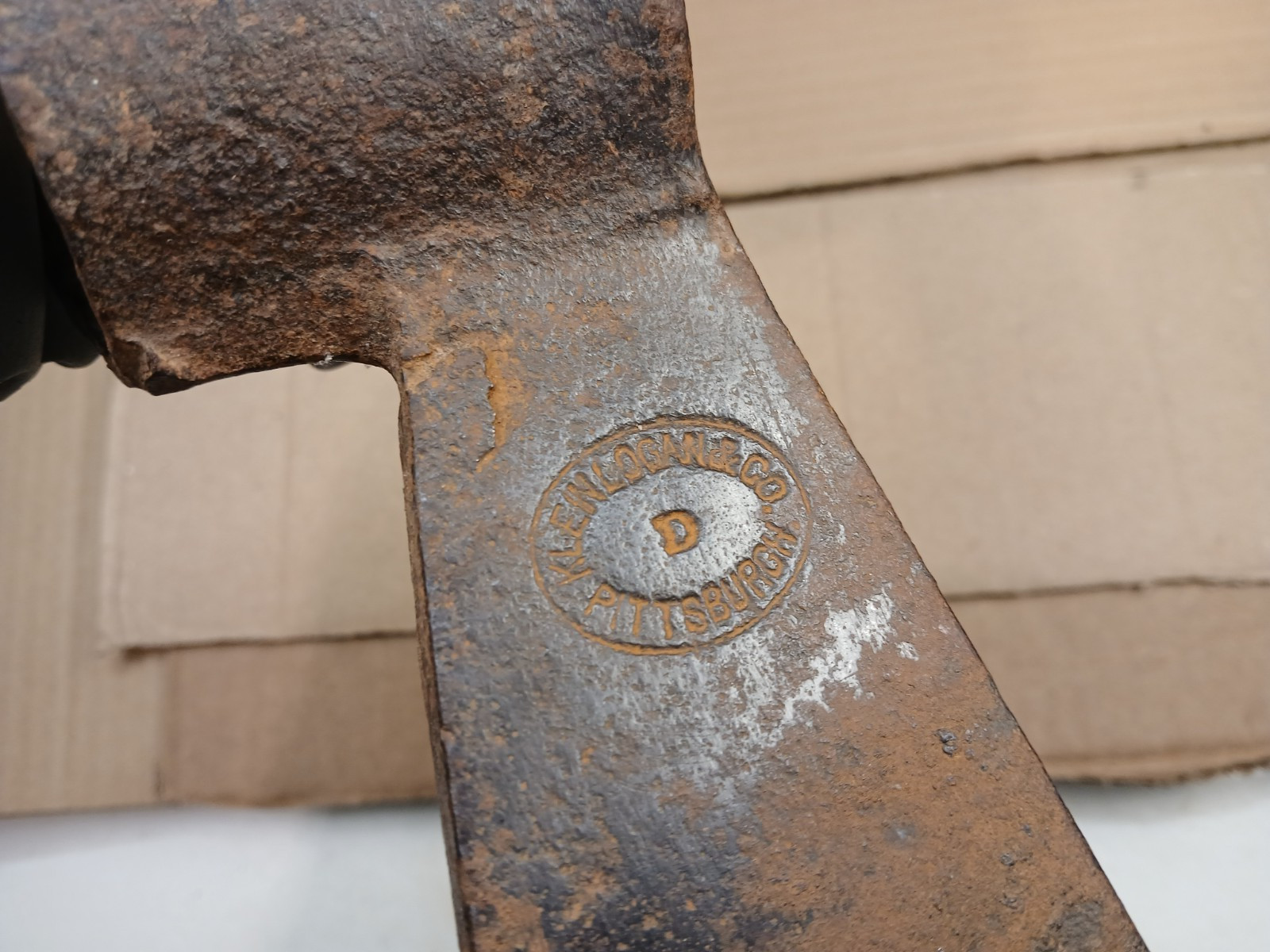 Vintage Klein Logan & Co. 4 LB. 10 OZ. Mattock Hoe Axe Pulaski Tool Made in USA