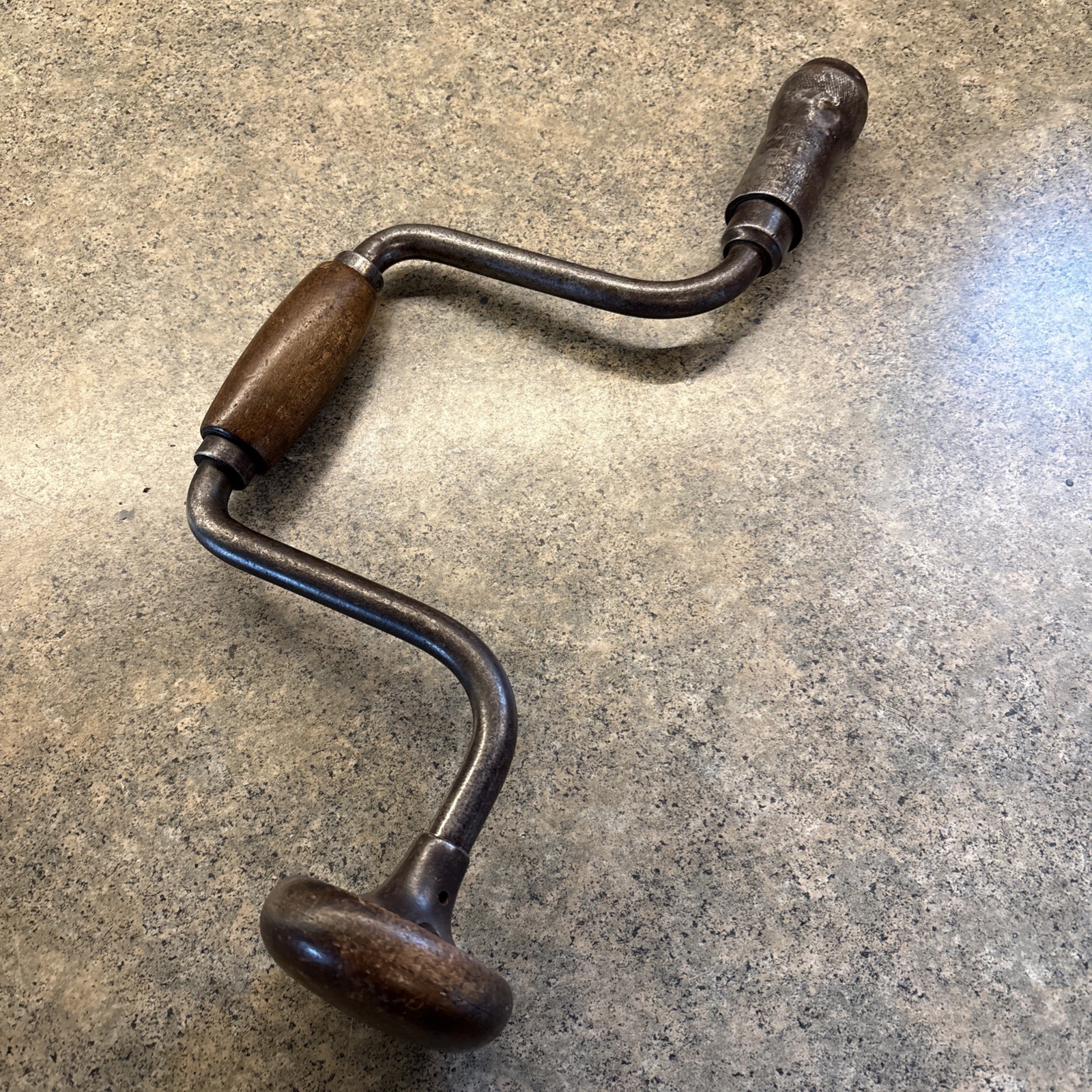 Hand Bit Brace Drill Antique 14 Inch For Parts Or Repair Or Just Decoration GP10