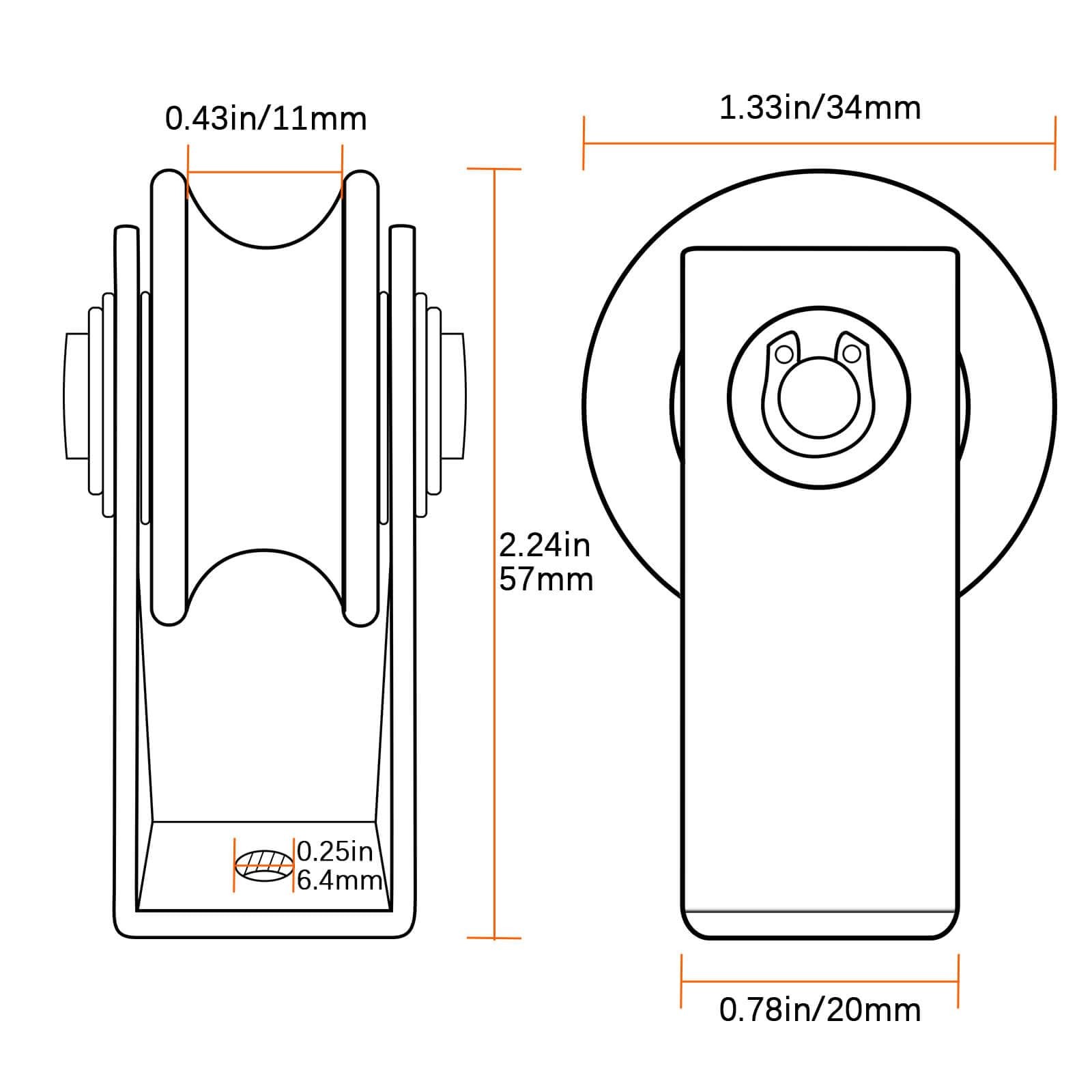 Cable Pulley Wheel Stainless Steel, Bearing Inside, Rope Pulley for Pulley Sy…
