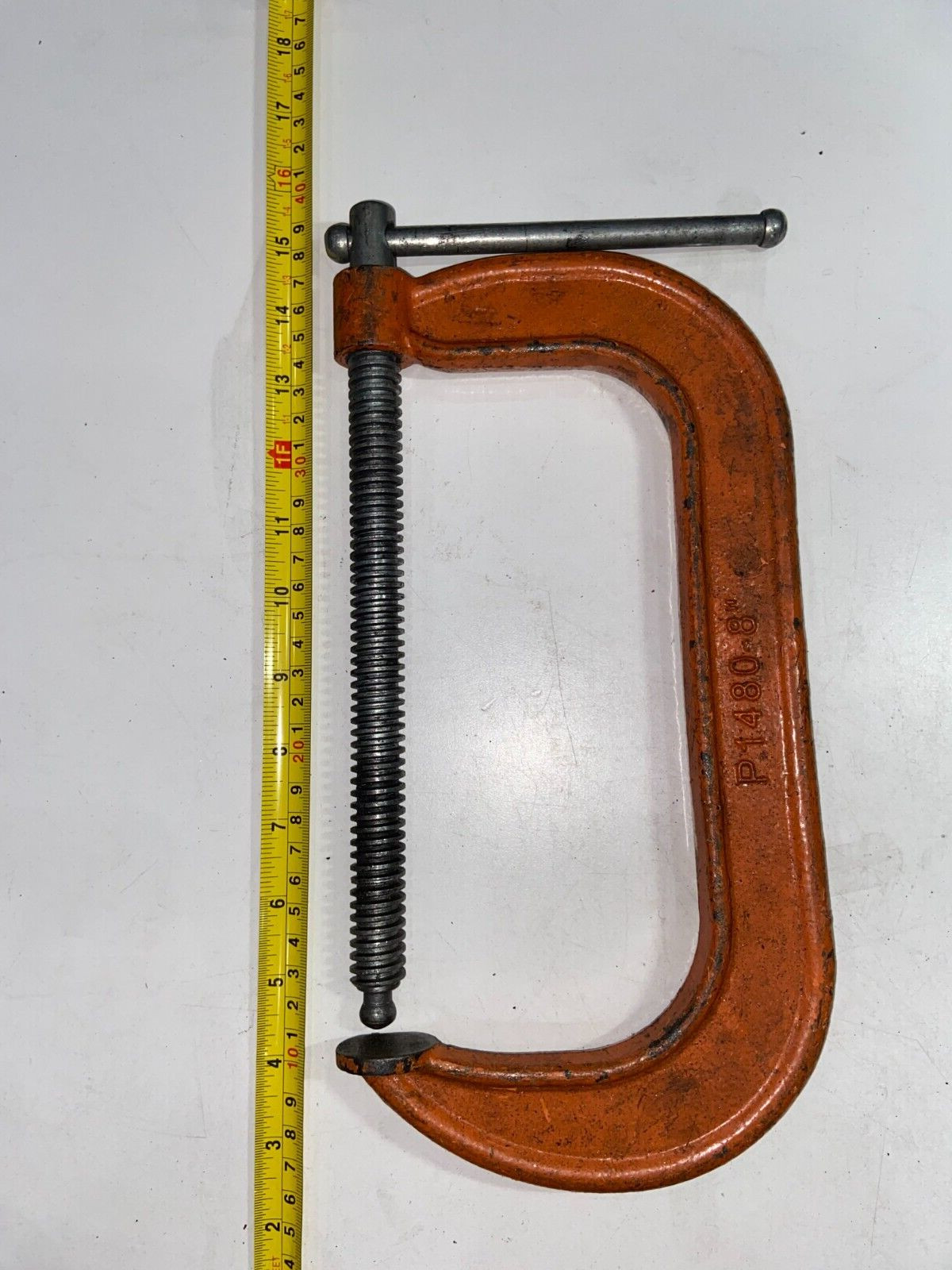Vintage Pony Jorgensen Classic Light Duty C-Clamp P1480 – 8″ Made in USA
