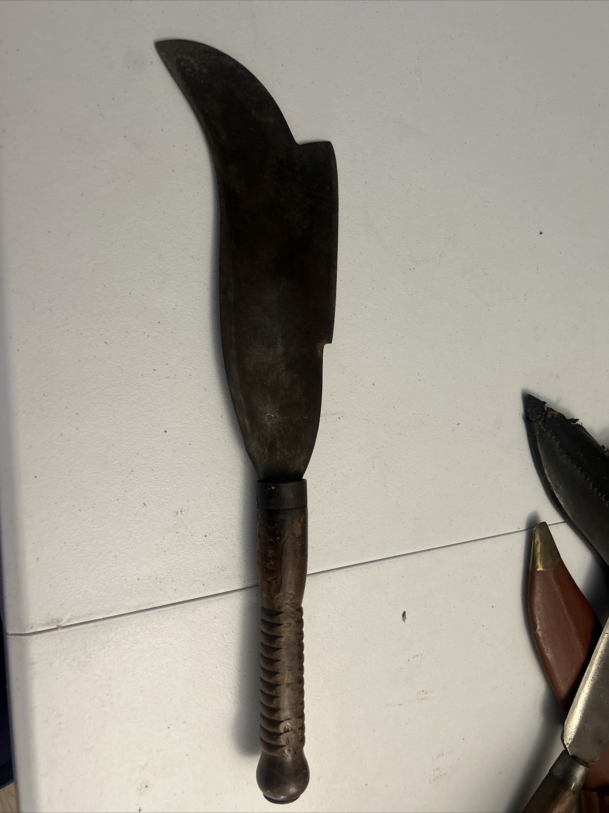 Cast Stel Leginmus BILL HOOK/SLASHER SUGAR CANE TOBACCO MACHETE