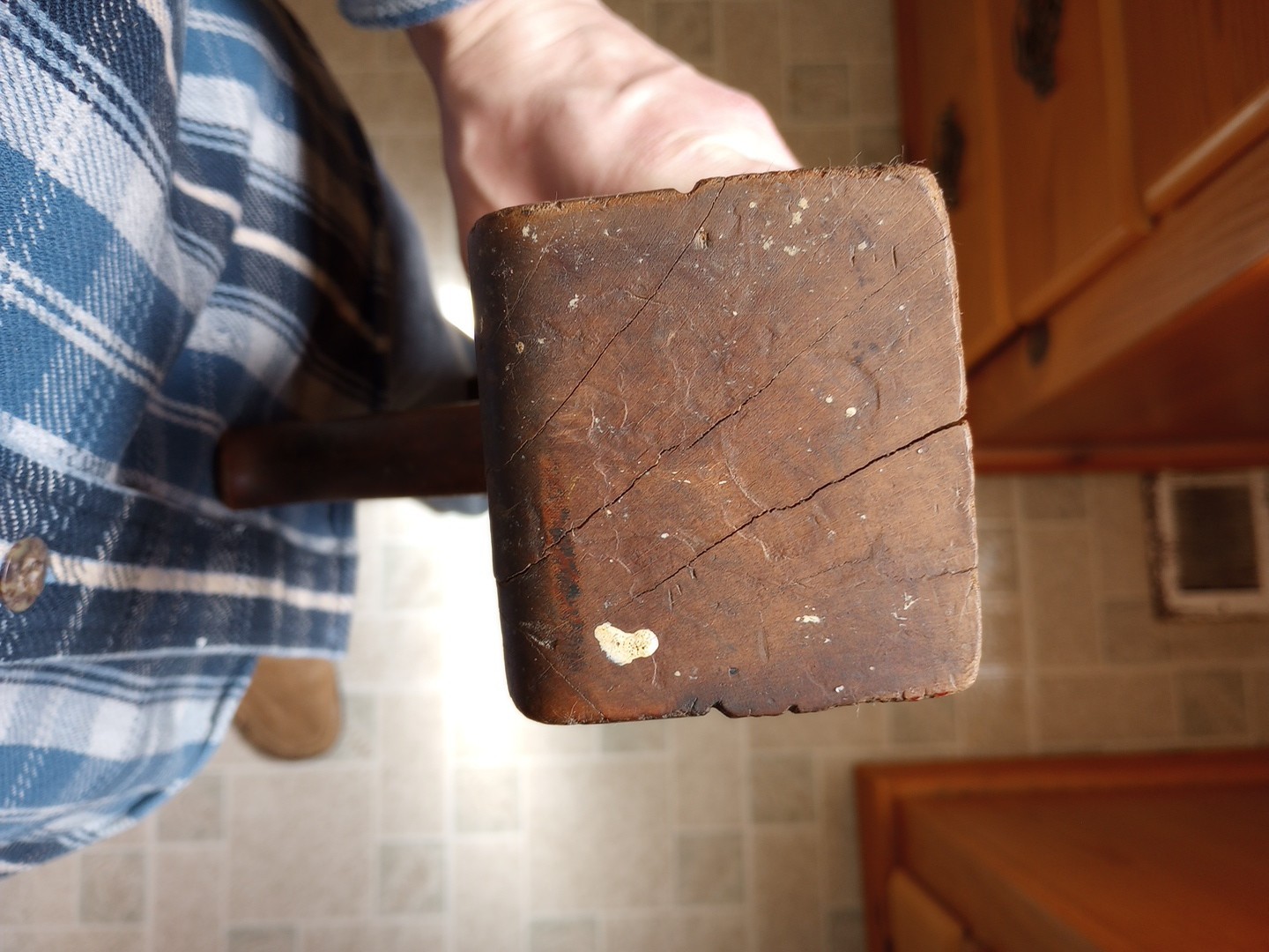 Vintage J.Kellogg 22 In Wood Planer Amherst MA, Blade Stamped Humphrey MFG Used