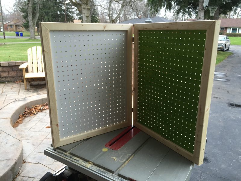 Make a folding pegboard display Jon Pohlman