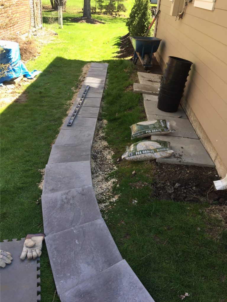 Install Patio Block Walkway Next To House With Pavers Jon Pohlman