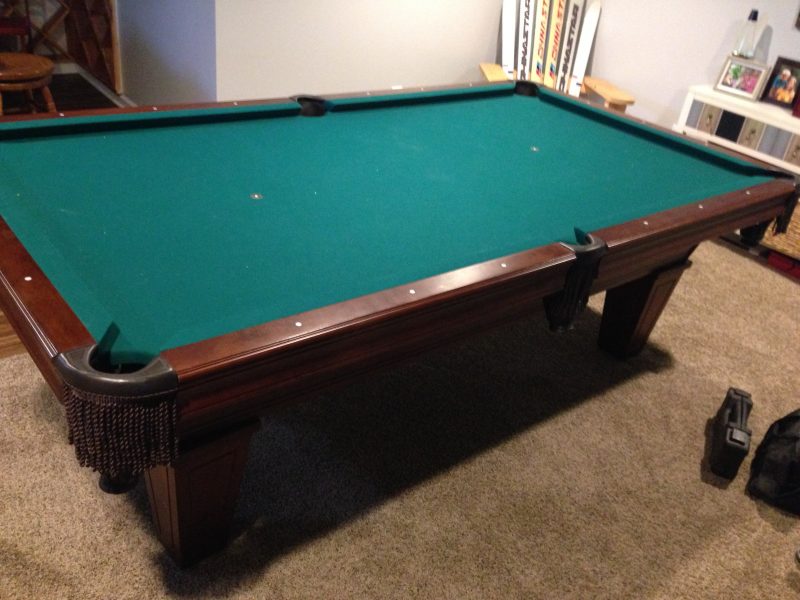 Moving and refelting a pool table Step by Step Jon Pohlman