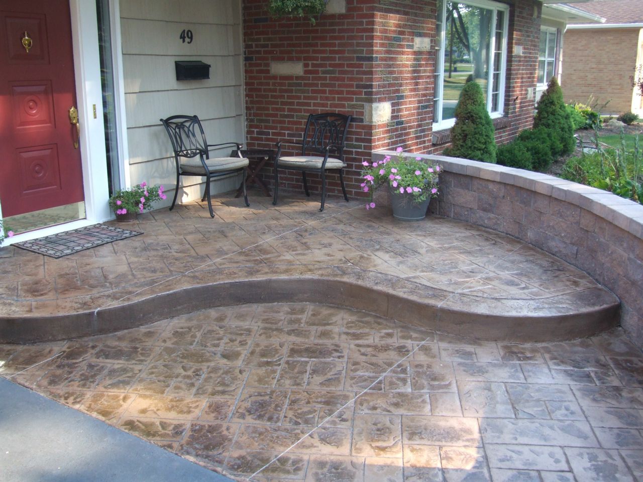 Pouring a stamped concrete front porch part 5 Jon Pohlman